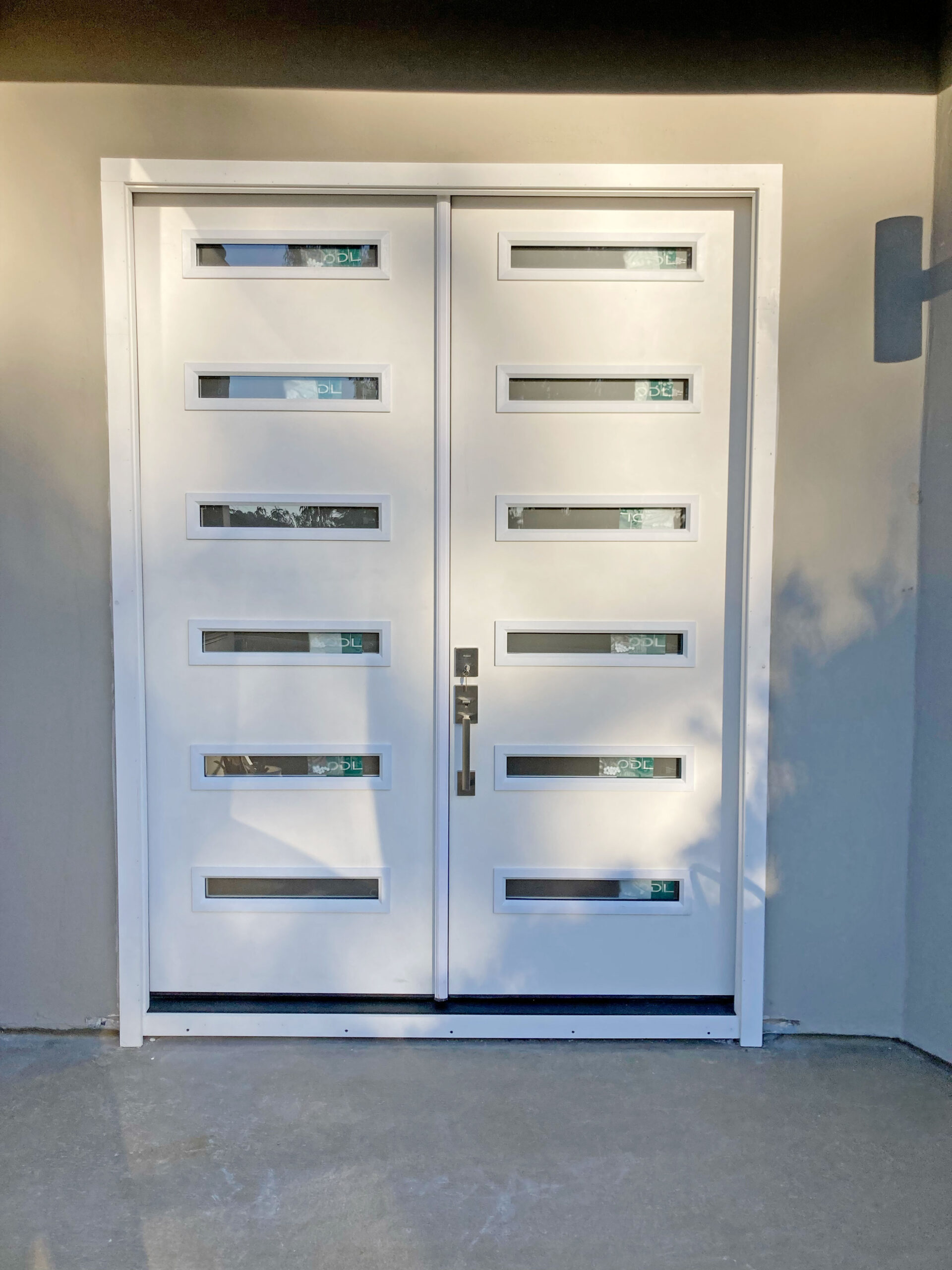 Modern composite front door